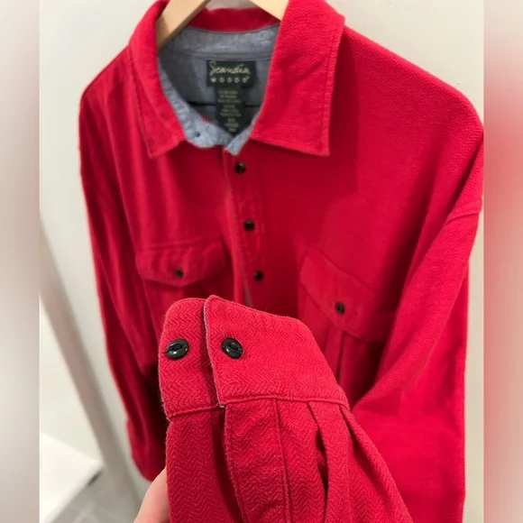 Vintage Scandia Woods Red Long Sleeve Shirt – Size XL - Picture 5 of 6